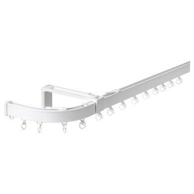 IKEA Кутовий профільний карниз VIDGA 12+140+12 см Білий (ИКЕА ВИДГА) 59428260 фото - 7