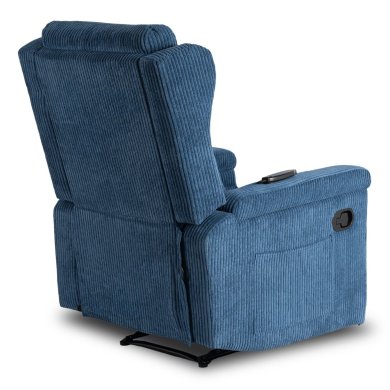 Кресло мягкое раскладное массажное с реклайнером Mebel Elit SEBASTIAN Velvet Синий ME.SEBASTIAN/GR/SZTR/FW фото - 8
