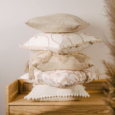 Декоративна наволочка Homla RENDA 45x45 см Бежевий 207640 фото - 9