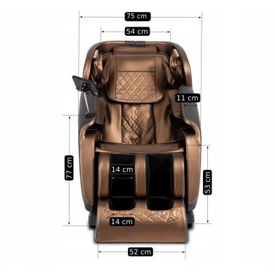 Крісло масажне Mebel Elit VX MAX Коричневий - 29 Крісло масажне Mebel Elit VX MAX Коричневий ME.VXMAX/BR/E/FW фото - 29