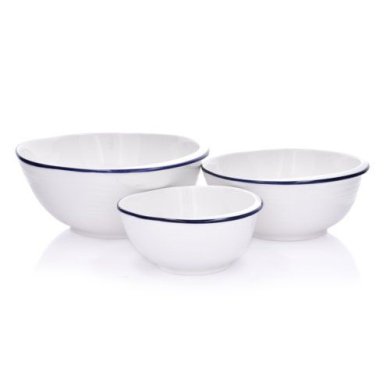 Миска Duka Krog 650 мл | Білий/Синій 1217264 фото - 3