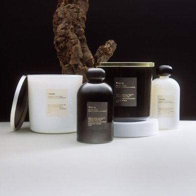 Ароматична свічка Homla AURA Sandalwood 870 г Чорний 237566 фото - 6