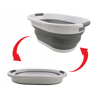 Складаний кошик для білизни Kontrast 24 л Білий Kuc000028 фото - 10