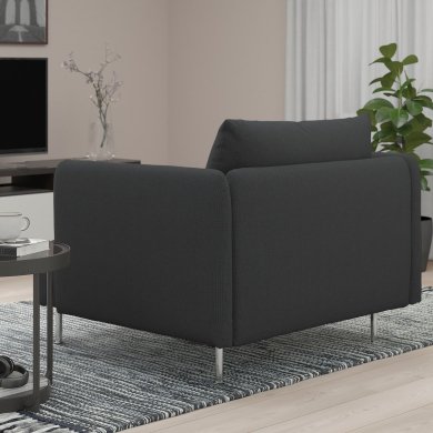 Крісло м'яке SODERHAMN Темно-сірий - 5 IKEA Крісло м'яке SODERHAMN Темно-сірий (ИКЕА СЁДЕРХАМН) 69449573 фото - 5