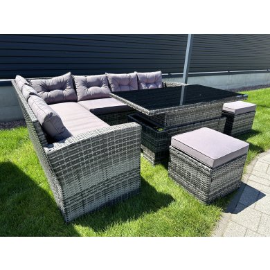 Комплект садових меблів Favora MARINE Сірий - 9 Комплект садових меблів Favora MARINE Сірий WS538 фото - 9