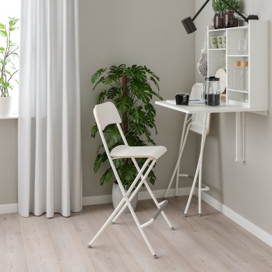 IKEA Складной настенный стол с полкой NORBERG Белый (ИКЕА НОРБЕРГ) 20497928 фото - 3