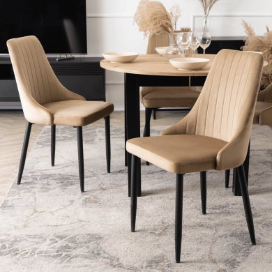 Обеденный стул Mebel Elit BARI Welur Бежевый ME.BARI/BZ/V/K фото - 6