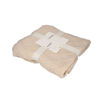 Плед Homla LOOP 130x170 см Бежевый 207099 фото - 4