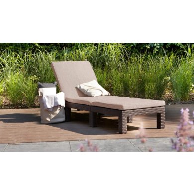 Комплект складаних шезлонгів Keter DAYTONA DELUXE 2 шт Коричневий - 3 Комплект складаних шезлонгів Keter DAYTONA DELUXE 2 шт Коричневий 006070 фото - 3