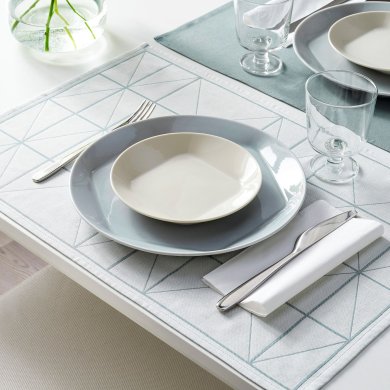 IKEA Набір кухонних рушників SANDVIVA 40х60 см 2 шт Блакитний (ИКЕА САНДВИВА) 20464414 фото - 9