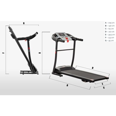 Бігова доріжка Corciano FARO 12 км/г 120 кг 5901721052895 фото - 4