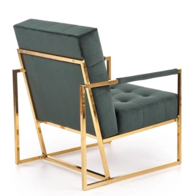 Кресло мягкое Halmar Prius Темно-зеленый - 4 Кресло мягкое Halmar Prius Темно-зеленый V-CH-PRIUS-FOT-C.ZIELONY фото - 4