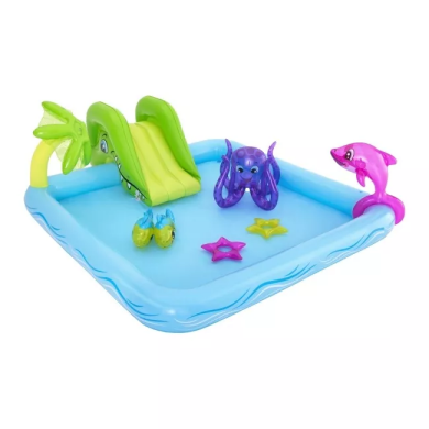 Надувной детский бассейн Bestway 53052 FANTASTIC AQUARIUM 239х206x86 см Голубой BES53052 фото - 5