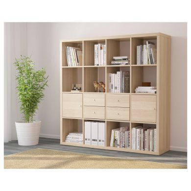 Стеллаж KALLAX Дуб - 5 IKEA Стеллаж KALLAX Дуб (ИКЕА КАЛЛАКС) 19197596 фото - 5