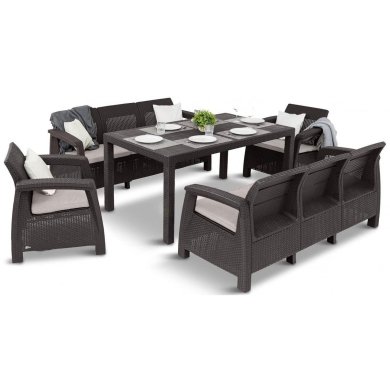 Комплект садових меблів Keter CORFU FIESTA MAX Коричневий 22662 фото - 2