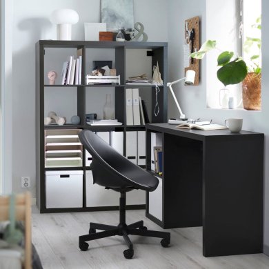 IKEA УЦІНКА Письмовий стіл KALLAX Чорний brak/00582442 фото - 5