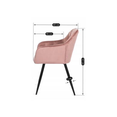 Обідній стілець Mebel Elit MEGAN Рожевий ME.MEGAN/R/V/K фото - 6