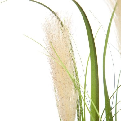 Штучна рослина в горщику Homla GRASS 57 см | Зелений / Чорний / Екрю 209912 фото - 3