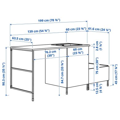 IKEA ENHET (ИКЕА ЭНХЕТ) 59613333 фото - 3