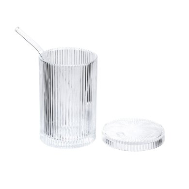 Стакан с кришкою и трубочкой Homla ALINE 380 мл Прозрачный 227384 фото - 3