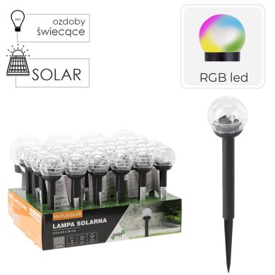 Светильник на солнечной батарее Garden Line MULTICOLOR Черный - 2 Светильник на солнечной батарее Garden Line MULTICOLOR Черный SOL9895 фото - 2