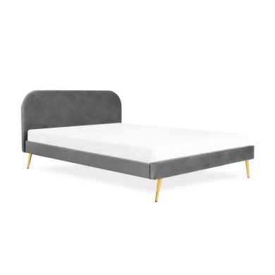 Кровать Homla VENLO Welur 140x200 см | Серый 160267