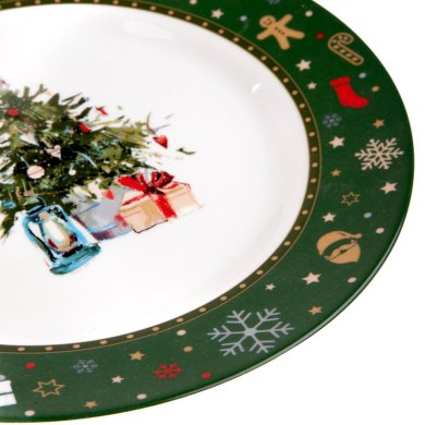 Обеденная тарелка Homla KALVEN 27 см Зеленый 218875 фото - 4