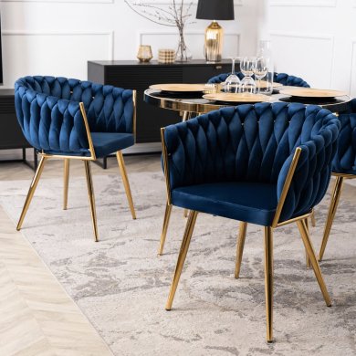 Обідній стілець Mebel Elit CAPI Welur Синій ME.CAPI/GR/ZL/V/K фото - 7