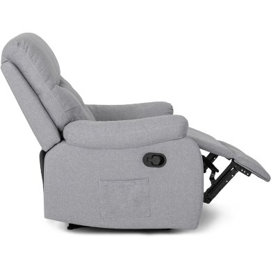 Кресло мягкое раскладное массажное с реклайнером Mebel Elit INTER 2 Серый - 4 Кресло мягкое раскладное массажное с реклайнером Mebel Elit INTER 2 Серый ME.INTER2/P/T/FW фото - 4