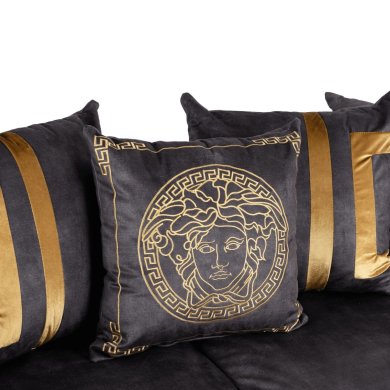 Диван Mebel Elit PALLAZO 3S Welur Черный ME.PALLAZO3S/CZ/ZL/V/SOF фото - 8