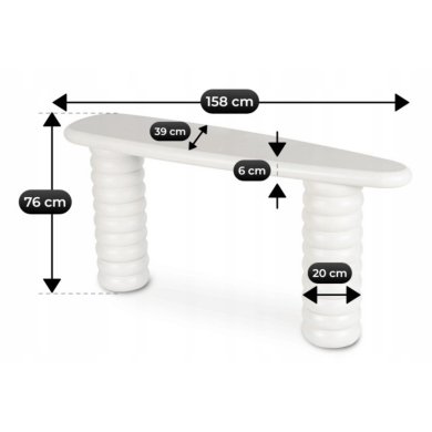 Консоль Mebel Elit GASTON Білий ME.GASTON/MB/B фото - 6