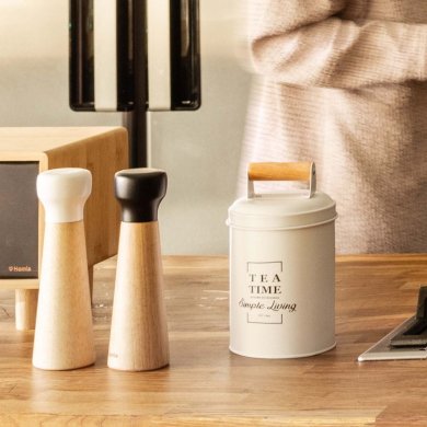 Набор мельниц для специй Homla RUBBY 21 см | Белый / Черный / Дерево - 7 Набор мельниц для специй Homla RUBBY 21 см | Белый / Черный / Дерево 164049 фото - 7