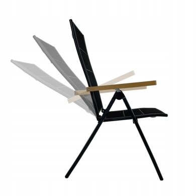 Складной садовый стул Kontrast MADERA Черный - 2 Складной садовый стул Kontrast MADERA Черный 5.90.21315 фото - 2