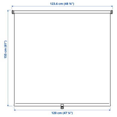 IKEA Рулонна штора FONSTERBLAD 120х155 см Бежевий (ИКЕА ФОНСТЕРБЛАД) 40538447 фото - 8