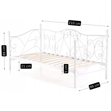 Ліжко Mebel Elit MIKE 90x200 см | Білий - 7 Ліжко Mebel Elit MIKE 90x200 см | Білий ME.MIKE/90/B/LOZ фото - 7