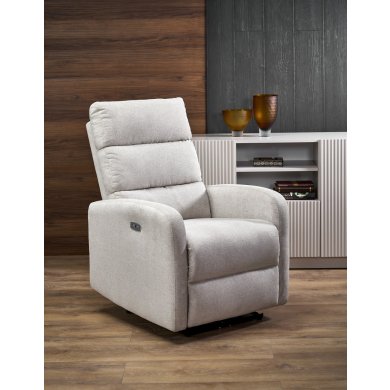 Крісло м'яке розкладне масажне з реклайнером Halmar CARINIO Бежевий V-CH-CARINIO-FOT-J.BEŻOWY фото - 3