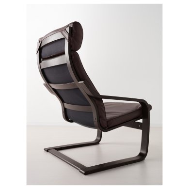 IKEA Крісло-качалка POANG Темно-коричневий (ИКЕА ПОАНГ) 59829125 фото - 9