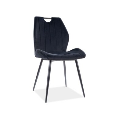 Обеденный стул Signal Arco Velvet Черный ARCOVCC