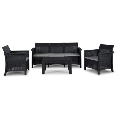 Комплект садових меблів Mebel Elit SAVIO Чорний ME.SAVIO/CZ/RT/OGR/ZES фото - 2