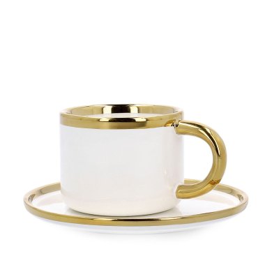 Чашка с блюдцем Homla SINNES 200 мл Белый 200460 фото - 2