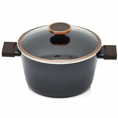 Кастрюля с крышкой Duka Noble Cook 4100 мл | Черный / Бронзовый 2220046