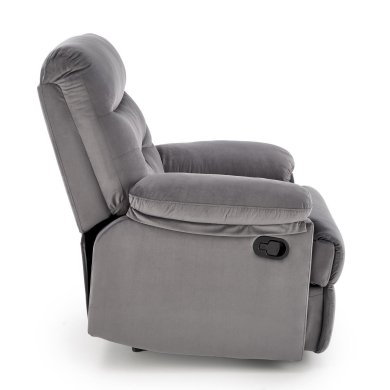 Кресло мягкое раскладное с реклайнером Halmar DRAGER Пепельный V-CH-DRAGER-FOT-POPIELATY фото - 5