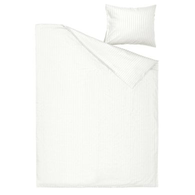 IKEA Комплект постільної білизни NATTJASMIN 150х200 см Білий (ИКЕА NATTJASMIN) 00337177 фото - 12