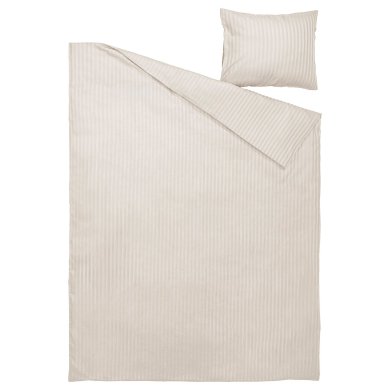 IKEA Комплект постільної білизни NATTJASMIN 150х200 см Бежевий (ИКЕА NATTJASMIN) 70442617 фото - 12