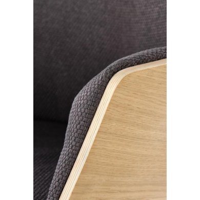 Кресло мягкое Halmar Chillout Темно-серый V-PL-CHILLOUT-FOT-C.POPIEL/DĄB NAT фото - 9