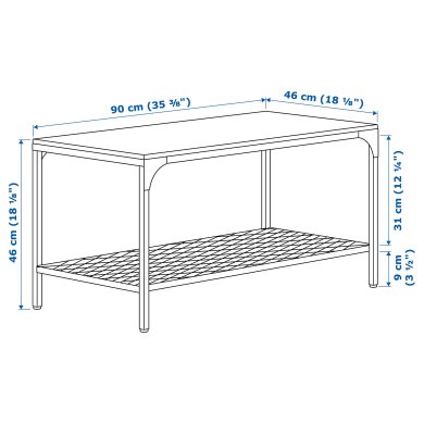 IKEA Журнальный стол FJALLBO Дерево (ИКЕА FJÄLLBO) 70335486 фото - 3