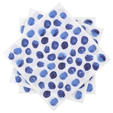 Салфетки бумажные Duka Riviera 33×33 см 20 шт | Cиние точки 1218956