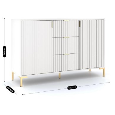 Комод Mebel Elit TORELLO Білий - 6 Комод Mebel Elit TORELLO Білий W.FLINN/FL08/B/ZL/KOM2D3S фото - 6