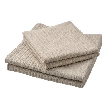 IKEA Набор полотенец для рук и тела VAGSJON 50х100/70х140 см 4 шт Бежевый (ИКЕА ВАГСИОН) 69506002 фото - 4