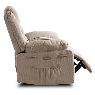 Кресло мягкое раскладное с реклайнером Mebel Elit JASPER Бежевый ME.JASPER/BZ/T/FW фото - 4